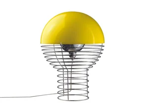 Wire 30 Table Lamp, chrome/yellow