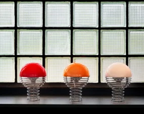 Wire 18 Portable Lamp, red