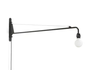 Petite Potence Wall Lamp, deep black