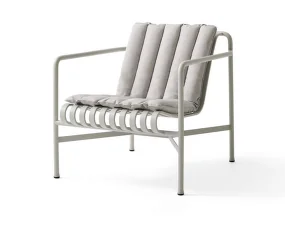 Palissade Lounge Chair Soft Quilted Cushion, sky grey