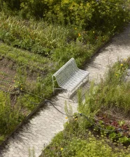 Palissade Dining Bench without Armrest, sky grey