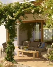 Settle Sofa 2-Seater without armrest, Ribbed Weave 2/dark green