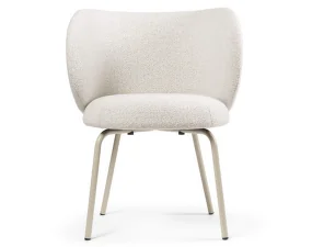 Rico Dining Chair, Soft Bouclé off-white / cashmere