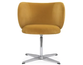 Rico Dining Chair Swivel, Rich Velvet honey