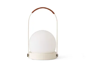 Carrie Portable Lamp Leather Handle, ivory