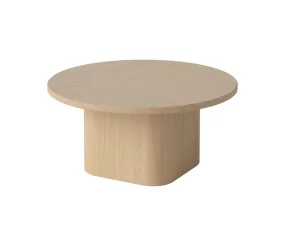Eida Coffee Table Ø60 H28, white pigmented oiled oak