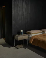 USM Haller M54 Bedside Table, golden yellow