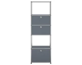 USM Haller Shelving Unit M52, mid-grey