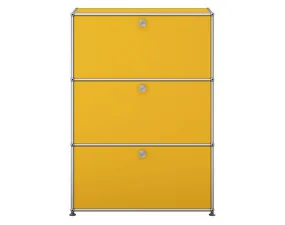 USM Haller Shelving G1, golden yellow