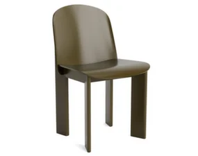 Chisel 65 Chair, green umber lacquered beech