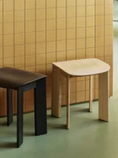 Chisel 10 Stool, walnut