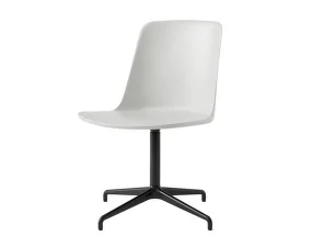 Rely Side Chair HW11, black / oyster