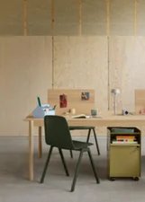 Brink Chair A-Base, oak / dark olive