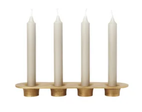 Soothe 4 Candle Holder, brass