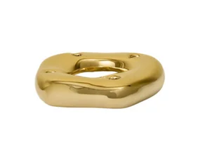 Bellure Ring Candle Holder, brass