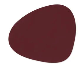 Table Mat Curve Nupo L, burgundy