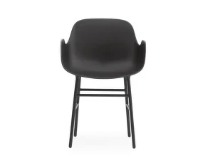 Form Armchair Steel, black