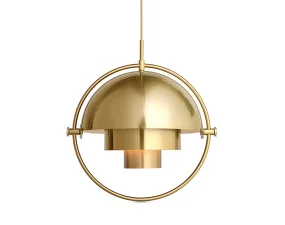 Multi-Lite Pendant Large, brass