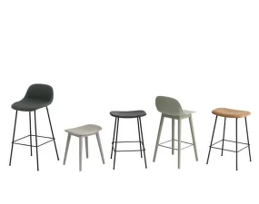 Fiber Stool 65cm Tube Base, natural white