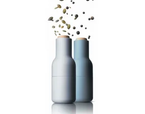Bottle Grinder, 2pcs, blues w. beach lid