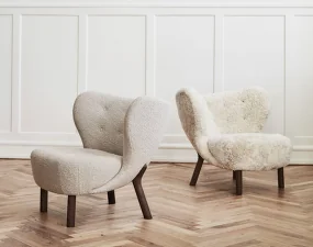 Little Petra VB1 Lounge Chair, oak / Karakorum 003