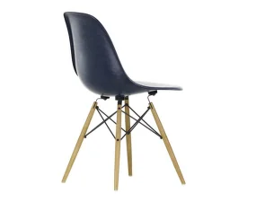 Eames Fiberglass Side Chair DSW, navy blue/ash