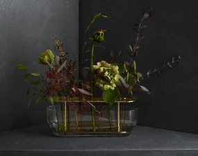 Ikebana Vase Long, brass