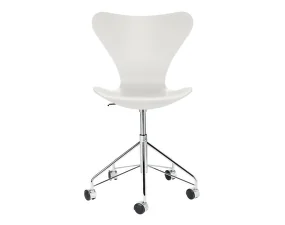Series 7™ Chair Swivel Base Coloured, chrome/white