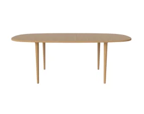 Yacht Extendable Dining Table, Cone Legs, oiled oak