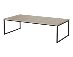 Como Coffee Table 60x120xH32, white oak / black