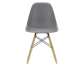 Eames Plastic Side Chair DSW, granite grey seat / ash base