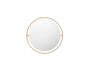 Nimbus Mirror Ø60, polished brass