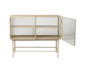 Haze Sideboard Reeded Glass, cashmere