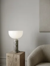 Kizu Table Lamp Small, black marble