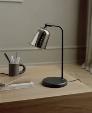 Material Table Lamp, yellow steel
