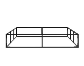 Nichba Bed Frame 160x200 cm, black
