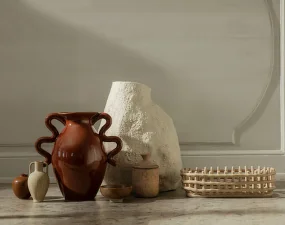 Verso Table Vase, terracotta