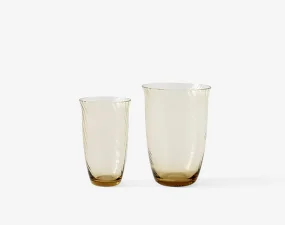 Collect Glass 12 cm, Set of 2, amber