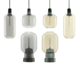 Amp Table Lamp, smoke/black