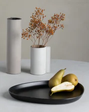 Curve Platter Plate, black