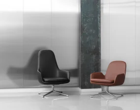 Era Lounge Chair Low Swivel, Ultra Leather