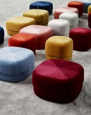 Circus Pouf Large, light blue