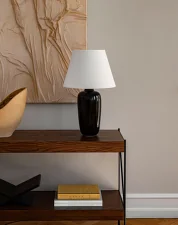 Torso Table Lamp 57, black/off white
