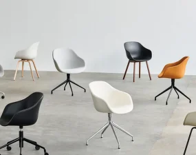 AAC 220 Chair Black Base, melange cream