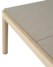 Couple Coffee Table 2 Tiles Plain, sand/oak