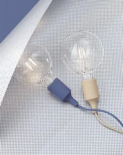 E27 Pendant Lamp, pale blue