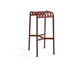 Palissade Bar Stool, iron red