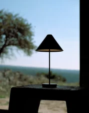 Brolly Portable Table Lamp, black