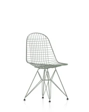 Wire Chair DKR, seafoam green