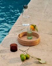 Oli Water Glass Low, amber
